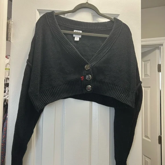 Urban Outfitters Sweaters Bdg Black Vneck Sweater Knit Casual